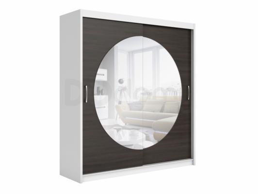 Шафа BRW ELDA SZAFA/200/20 білий/Венге, фото 2