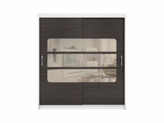 Шкаф BRW ELDA SZAFA/200/14 Белый/Венге, фото 1