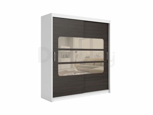 Шкаф BRW ELDA SZAFA/200/14 Белый/Венге, фото 2