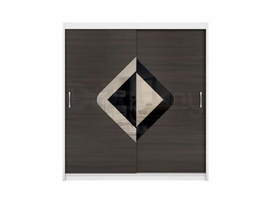 Шкаф BRW ELDA SZAFA/200/8 Белый/Венге, фото 1