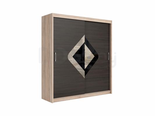 Шафа BRW ELDA SZAFA/200/8 дуб сонома/Венге, фото 2