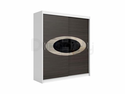 Шафа BRW ELDA SZAFA/200/10 білий/Венге, фото 2