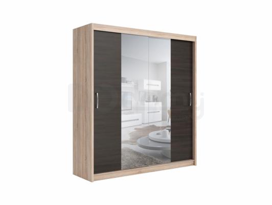 Шафа BRW ELDA SZAFA/200/26 дуб сонома/Венге, фото 2