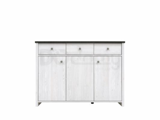 Комод BRW PORTO KOM3D3S Модрина Сібіу / Сосна ларик, фото 1