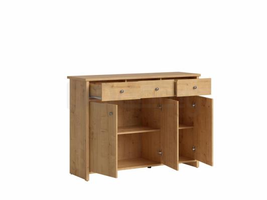 Комод BRW PORTO KOM3D3S Берлінгтонських натуральний дуб, фото 2