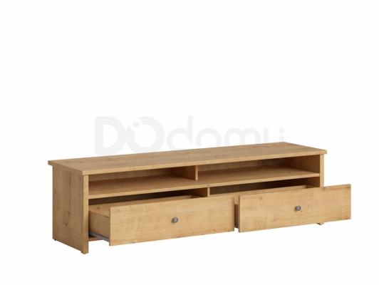 Тумба під телевізор BRW PORTO RTV2S/160 Берлінгтонських натуральний дуб, фото 2