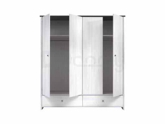 Шкаф BRW PORTO SZF4D2S Лиственница сибиу/Сосна ларико, фото 2