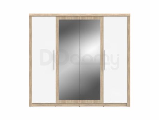 Шафа BRW BELINDA SZF4D дуб сонома/білий, фото 1