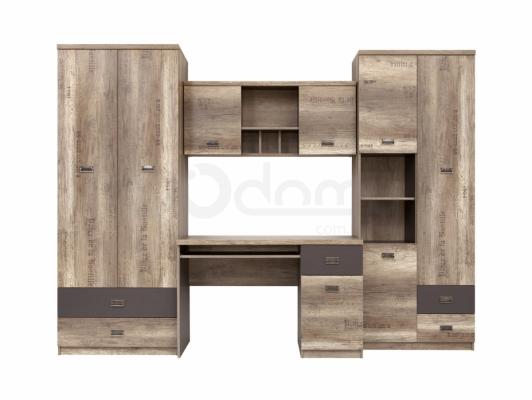 Стінка BRW MALCOLM KOMPLET (BIU1D1S,REG3D2S,SFW2D,SZF2D2S), фото 1