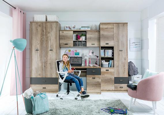 Стінка BRW MALCOLM KOMPLET (BIU1D1S,REG3D2S,SFW2D,SZF2D2S), фото 2