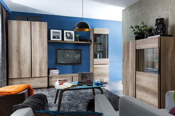 Книжный шкаф BRW ANTICCA REG1W1D/60, фото 2