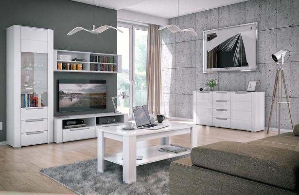 Журнальний стіл BRW DINARO LAW/5/11 білий, фото 2