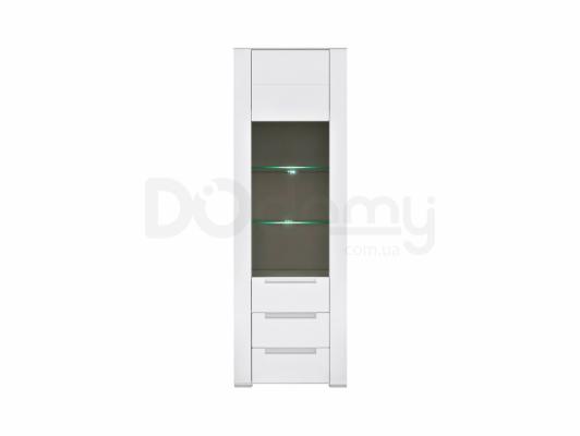 Шафа вітрина BRW DINARO REG1W2S/20/7 білий, фото 1