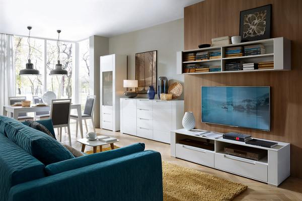 Шафка навісна BRW DINARO SFW/4/16 білий, фото 2