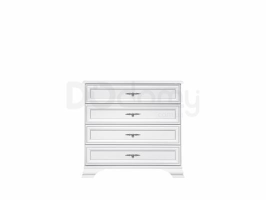 Комод BRW IDENTO KOM4S Белый, фото 1