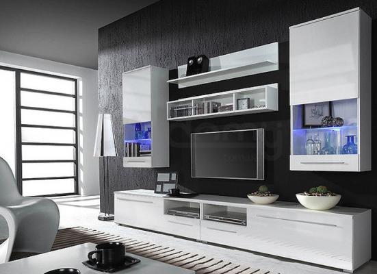 Стінка CAMA LUNA білий матовий/білий глянець, фото 1