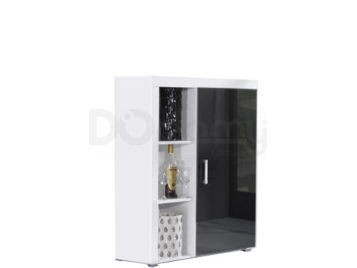 Тумба CAMA SAMBA білий матовий/чорний глянець, фото 1