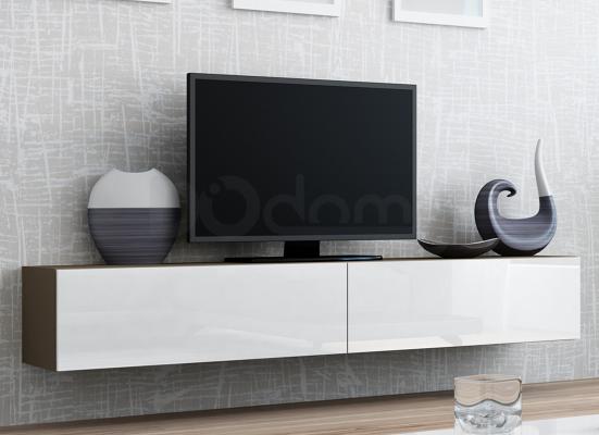 Тумба ТВ CAMA VIGO Латте матовый/Белый глянец, фото 1