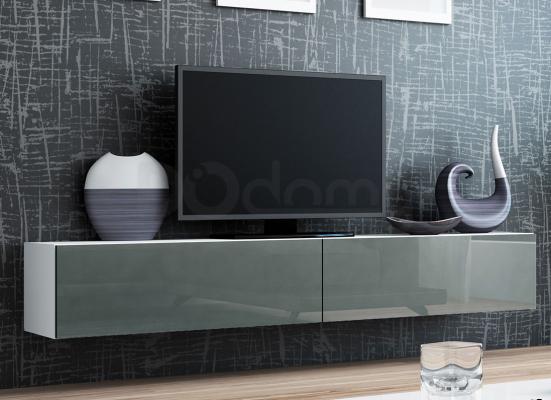 Тумба ТВ CAMA VIGO Белый матовый/Серый глянец, фото 1