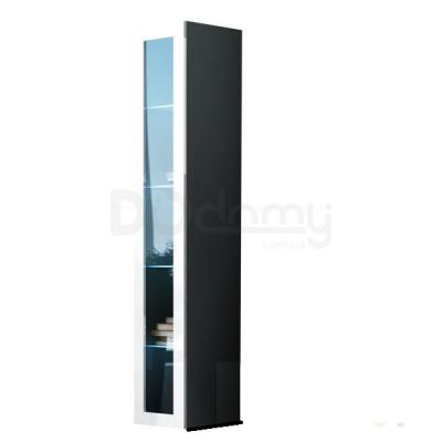 Витрина навесная CAMA VIGO Серый матовый/Белый глянец, фото 1