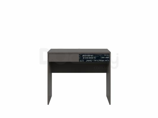 Письменный стол BRW GRAPHIC S343 BIU2S/C-SZW/CAND Серый вольфрам/Черный, фото 1