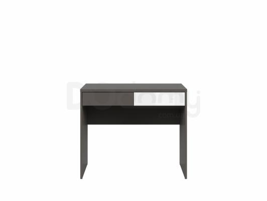 Письмовий стіл BRW GRAPHIC S343 BIU2S/C-SZW/BLP Сірий вольфрам/білий глянець, фото 1