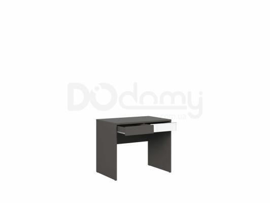 Письмовий стіл BRW GRAPHIC S343 BIU2S/C-SZW/BLP Сірий вольфрам/білий глянець, фото 2