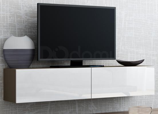 Тумба ТВ CAMA 140 VIGO Латте матовый / Белый глянец, фото 1