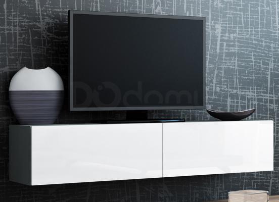 Тумба ТВ CAMA 140 VIGO Серый матовый / Белый глянец, фото 1