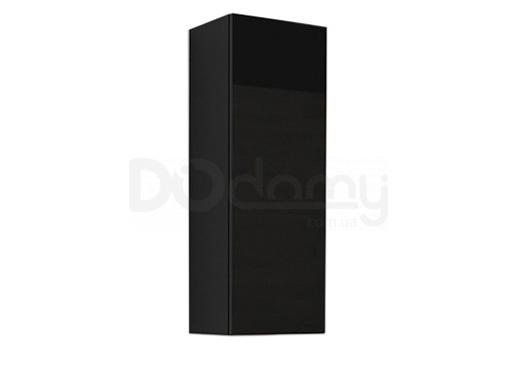 Пенал навісний малий CAMA VIGO чорний матовий/чорний глянець, фото 1