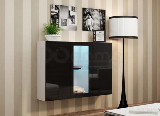 Комод CAMA VIGO Белый матовый / Черный глянец, фото 1