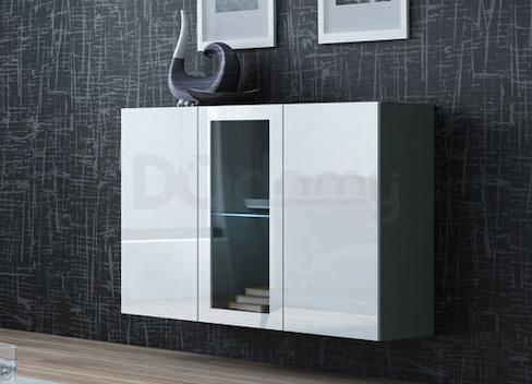 Комод CAMA VIGO Сірий матовий/білий глянець, фото 2