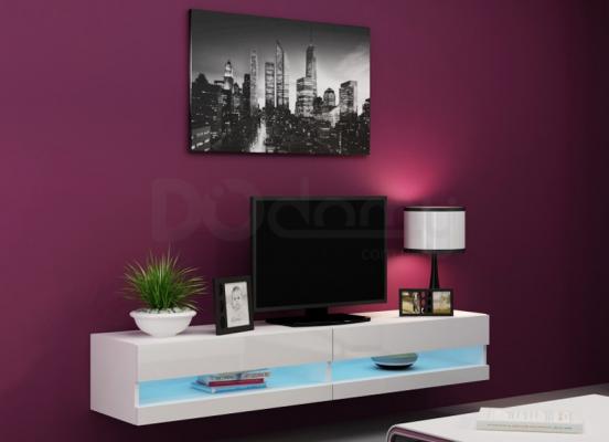 Тумба ТВ CAMA VIGO NEW білий матовий/білий глянець, фото 1