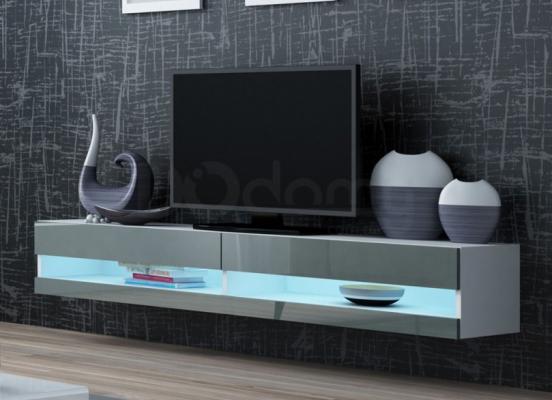 Тумба ТВ CAMA VIGO NEW Белый матовый / Серый глянец, фото 1