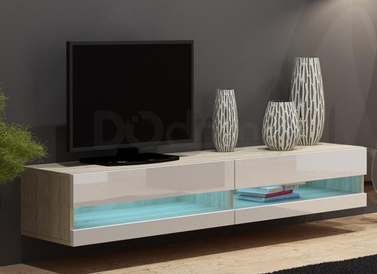 Тумба ТВ CAMA VIGO NEW дуб сонома/білий глянець, фото 1