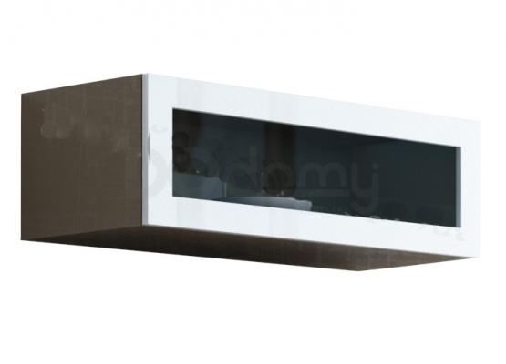 Вітрина навісна скло CAMA VIGO Лате матовий/білий глянець, фото 1