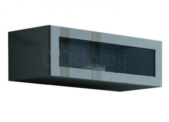 Вітрина навісна скло CAMA VIGO Сірий матовий/Сірий глянець, фото 1