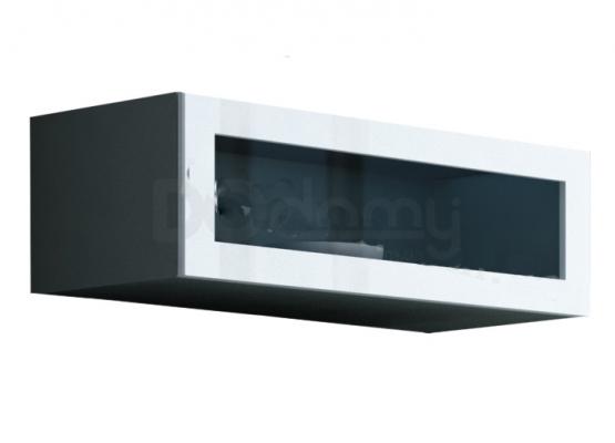 Витрина навесная стекло CAMA VIGO Серый матовый / Белый глянец, фото 1