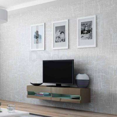 Тумба ТВ CAMA 140 VIGO NEW Латте матовый / Латте глянец, фото 1