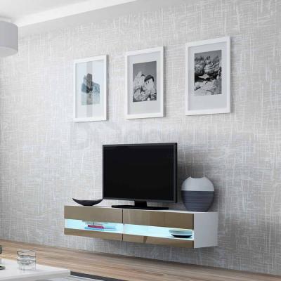 Тумба ТВ CAMA 140 VIGO NEW білий матовий/Лате глянець, фото 1