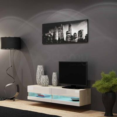 Тумба ТВ CAMA 140 VIGO NEW дуб сонома/білий глянець, фото 1