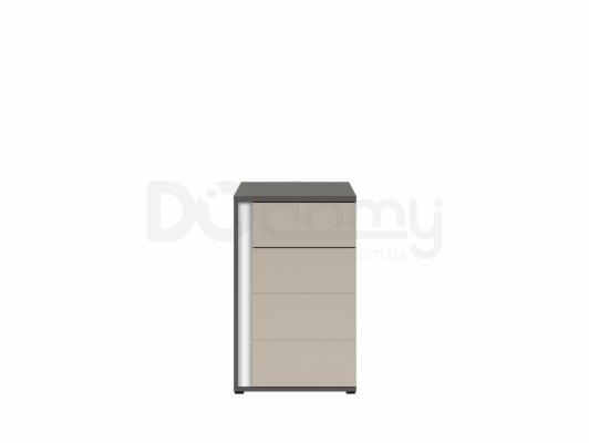 Комод BRW GRAPHIC S343 KOM1D1SP/A-SZW/PP Сірий вольфрам/Сірий, фото 1