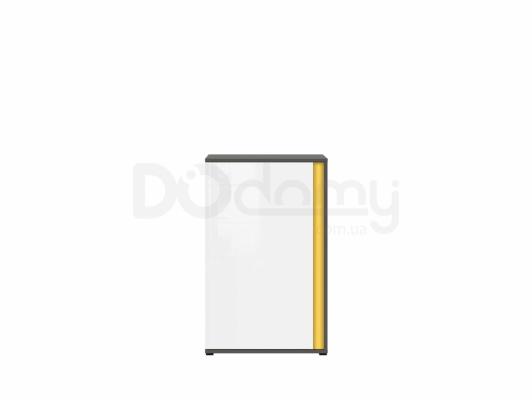 Комод BRW GRAPHIC S343 KOM1DL/C-SZW/BLP Серый вольфрам/Белый глянец, фото 2