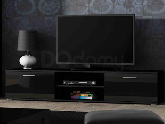 Тумба ТВ CAMA 180 SOHO чорний матовий/чорний глянець, фото 1