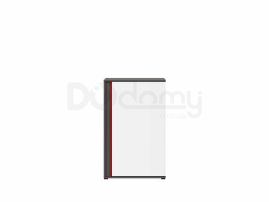 Комод BRW GRAPHIC S343 KOM1DP/B-SZW/BI/CZ Серый вольфрам/Белый/Красный, фото 3