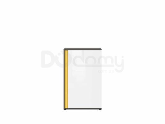 Комод BRW GRAPHIC S343 KOM1DP/C-SZW/BLP Сірий вольфрам/білий глянець, фото 3