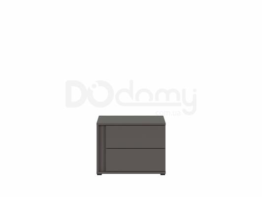 Приліжкова тумба BRW GRAPHIC S343KOM2SP/C-SZW Сірий вольфрам, фото 2