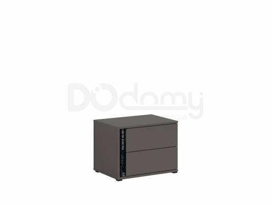 Приліжкова тумба BRW GRAPHIC S343KOM2SP/C-SZW Сірий вольфрам, фото 4