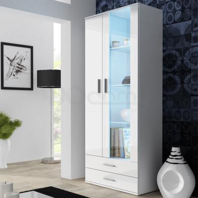 Вітрина CAMA 2D2S SOHO білий матовий/білий глянець, фото 1