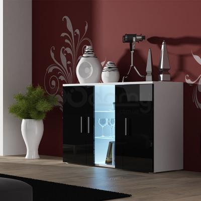 Комод CAMA SOHO Белый матовый / Черный глянец, фото 1